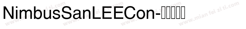 NimbusSanLEECon字体转换