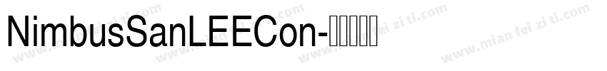 NimbusSanLEECon字体转换
