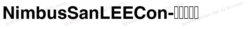 NimbusSanLEECon字体转换
