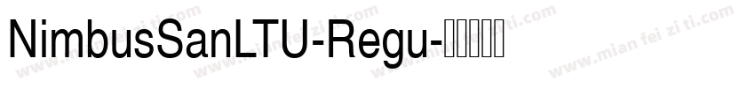 NimbusSanLTU-Regu字体转换
