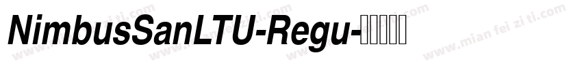 NimbusSanLTU-Regu字体转换