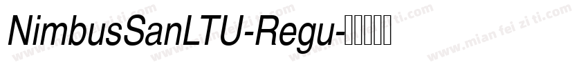 NimbusSanLTU-Regu字体转换