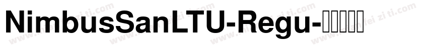 NimbusSanLTU-Regu字体转换