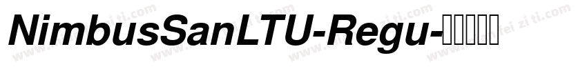 NimbusSanLTU-Regu字体转换