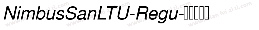 NimbusSanLTU-Regu字体转换