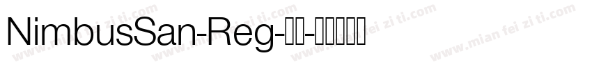 NimbusSan-Reg-常规字体转换