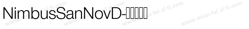 NimbusSanNovD字体转换