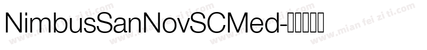 NimbusSanNovSCMed字体转换