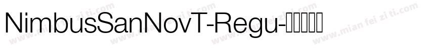 NimbusSanNovT-Regu字体转换