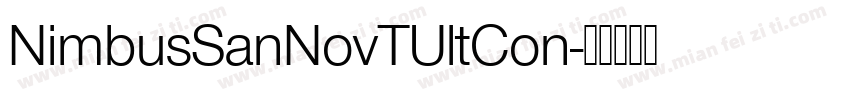 NimbusSanNovTUltCon字体转换