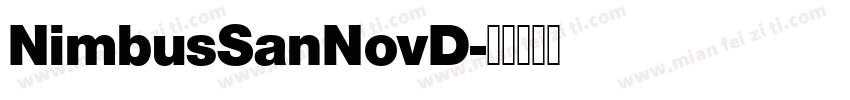 NimbusSanNovD字体转换