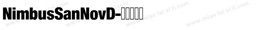 NimbusSanNovD字体转换