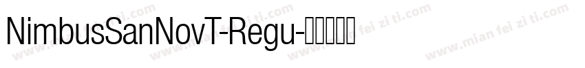 NimbusSanNovT-Regu字体转换