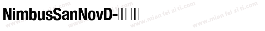 NimbusSanNovD字体转换