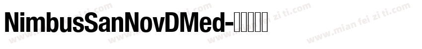 NimbusSanNovDMed字体转换
