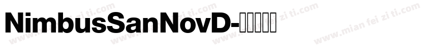 NimbusSanNovD字体转换