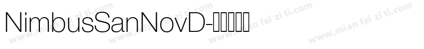 NimbusSanNovD字体转换