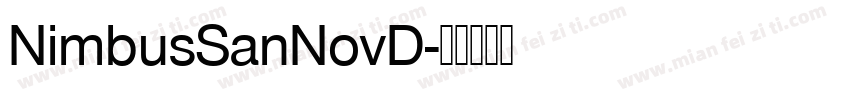 NimbusSanNovD字体转换