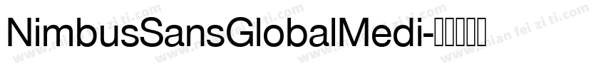 NimbusSansGlobalMedi字体转换