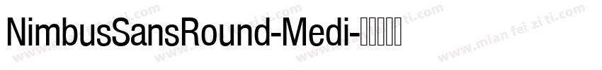 NimbusSansRound-Medi字体转换