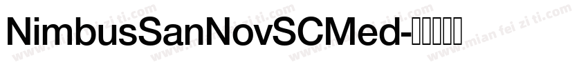 NimbusSanNovSCMed字体转换