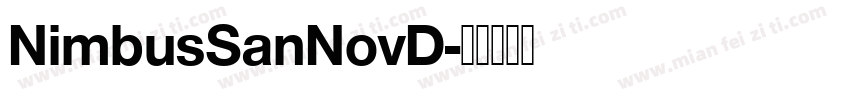 NimbusSanNovD字体转换