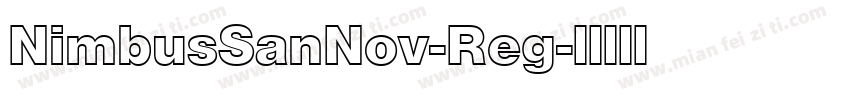 NimbusSanNov-Reg字体转换