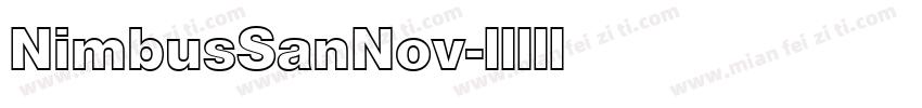 NimbusSanNov字体转换