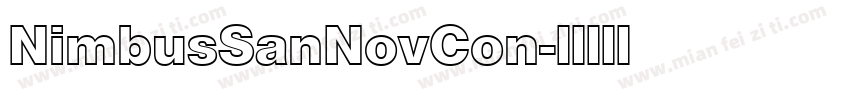 NimbusSanNovCon字体转换
