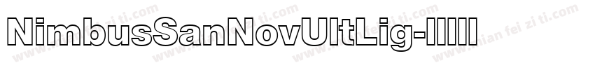NimbusSanNovUltLig字体转换