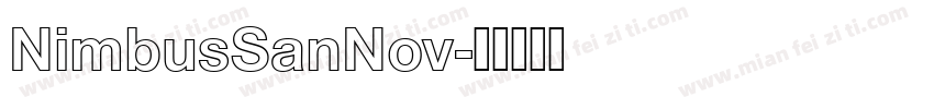 NimbusSanNov字体转换