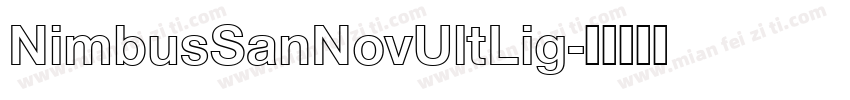 NimbusSanNovUltLig字体转换