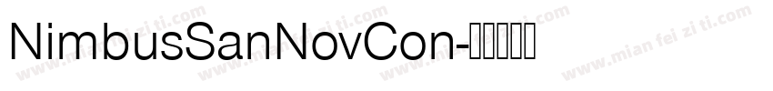 NimbusSanNovCon字体转换