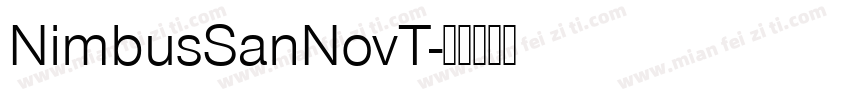 NimbusSanNovT字体转换