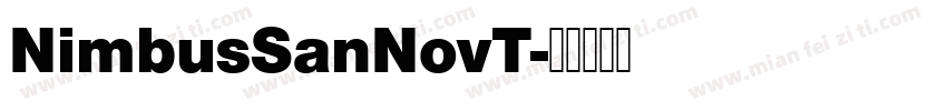 NimbusSanNovT字体转换