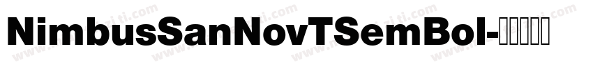 NimbusSanNovTSemBol字体转换