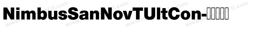 NimbusSanNovTUltCon字体转换