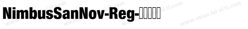 NimbusSanNov-Reg字体转换
