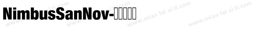 NimbusSanNov字体转换