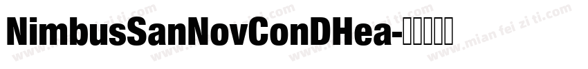 NimbusSanNovConDHea字体转换