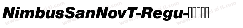 NimbusSanNovT-Regu字体转换