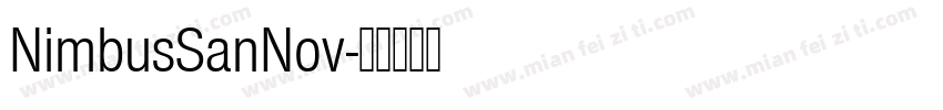 NimbusSanNov字体转换