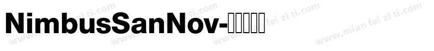 NimbusSanNov字体转换