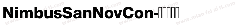 NimbusSanNovCon字体转换
