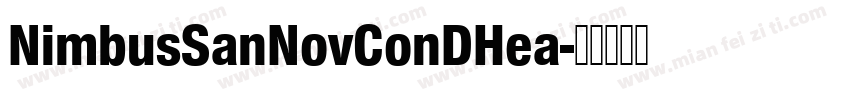 NimbusSanNovConDHea字体转换