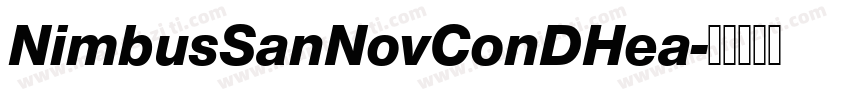 NimbusSanNovConDHea字体转换
