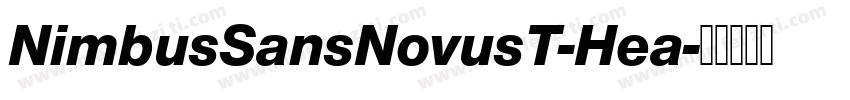 NimbusSansNovusT-Hea字体转换