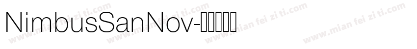 NimbusSanNov字体转换