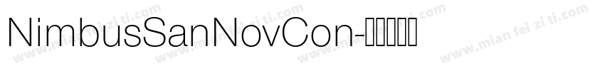 NimbusSanNovCon字体转换