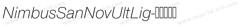 NimbusSanNovUltLig字体转换